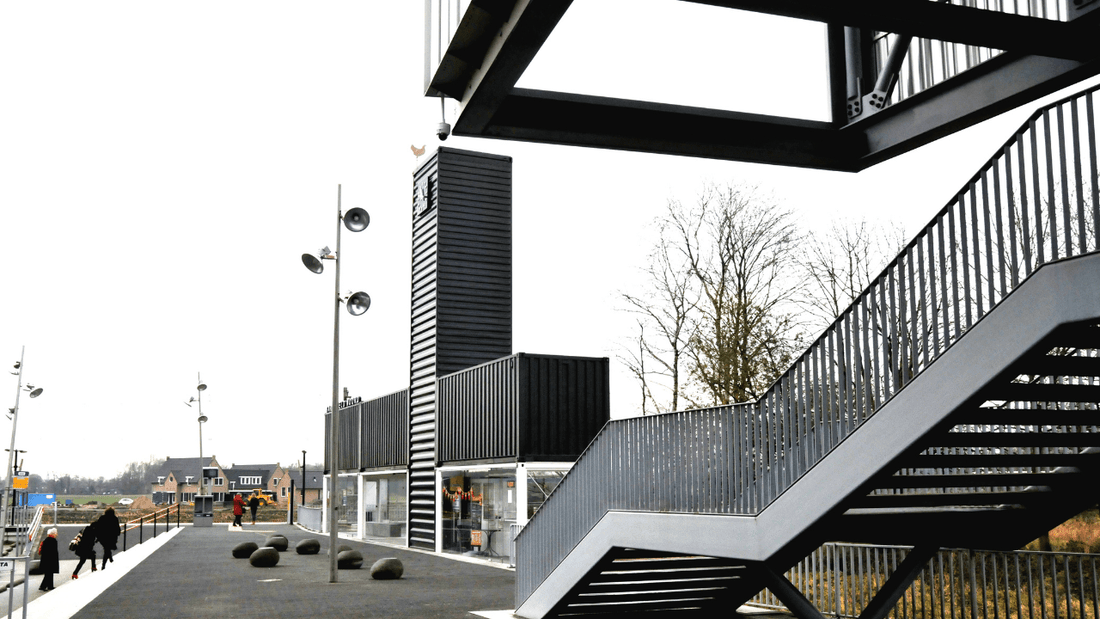 Barneveld Noord: A Train Station Built from Shipping Containers - USA Containers
