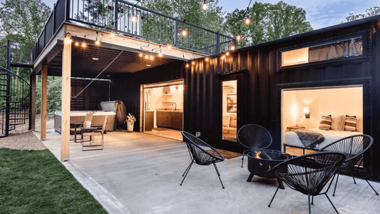 Green Creek Shipyard: A Luxury Shipping Container Retreat in the Blue Ridge Mountains - USA Containers