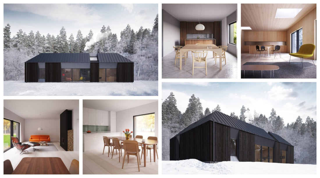 Create a Scandinavian-Style Winter Retreat Using Shipping Containers - USA Containers