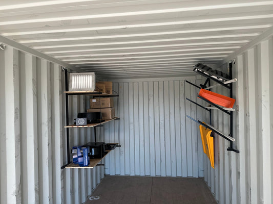 How to Build Shipping Container Shelving (Step-by-Step DIY Guide) - USA Containers