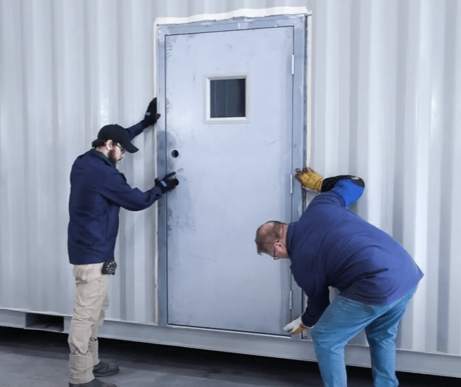 How to Install a Man Door in a Shipping Container (Step-by-Step) - USA Containers
