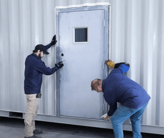 How to Install a Man Door in a Shipping Container (Step-by-Step) - USA Containers