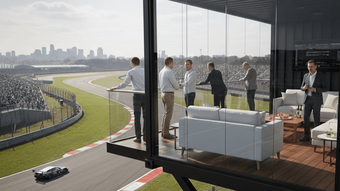 Shipping Container VIP Suites for Races, Festivals, and Live Events - USA Containers