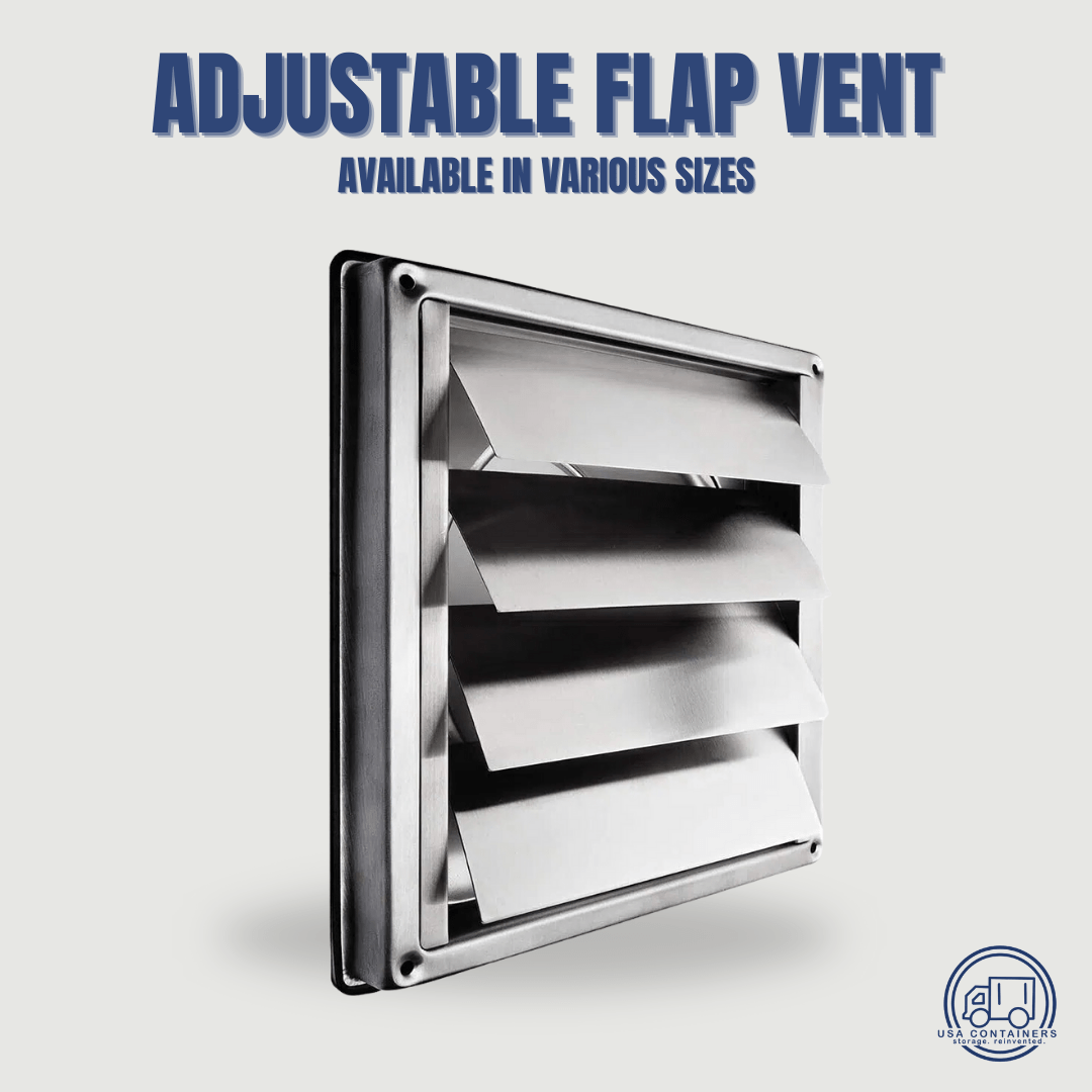 Shipping Container Adjustable Flap Vent - Various Sizes Available - USA Containers