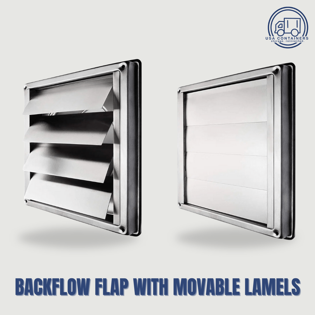 Shipping Container Adjustable Flap Vent - Various Sizes Available - USA Containers