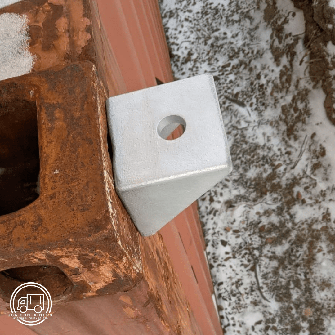 Shipping Container Bolt Down Bracket - USA Containers