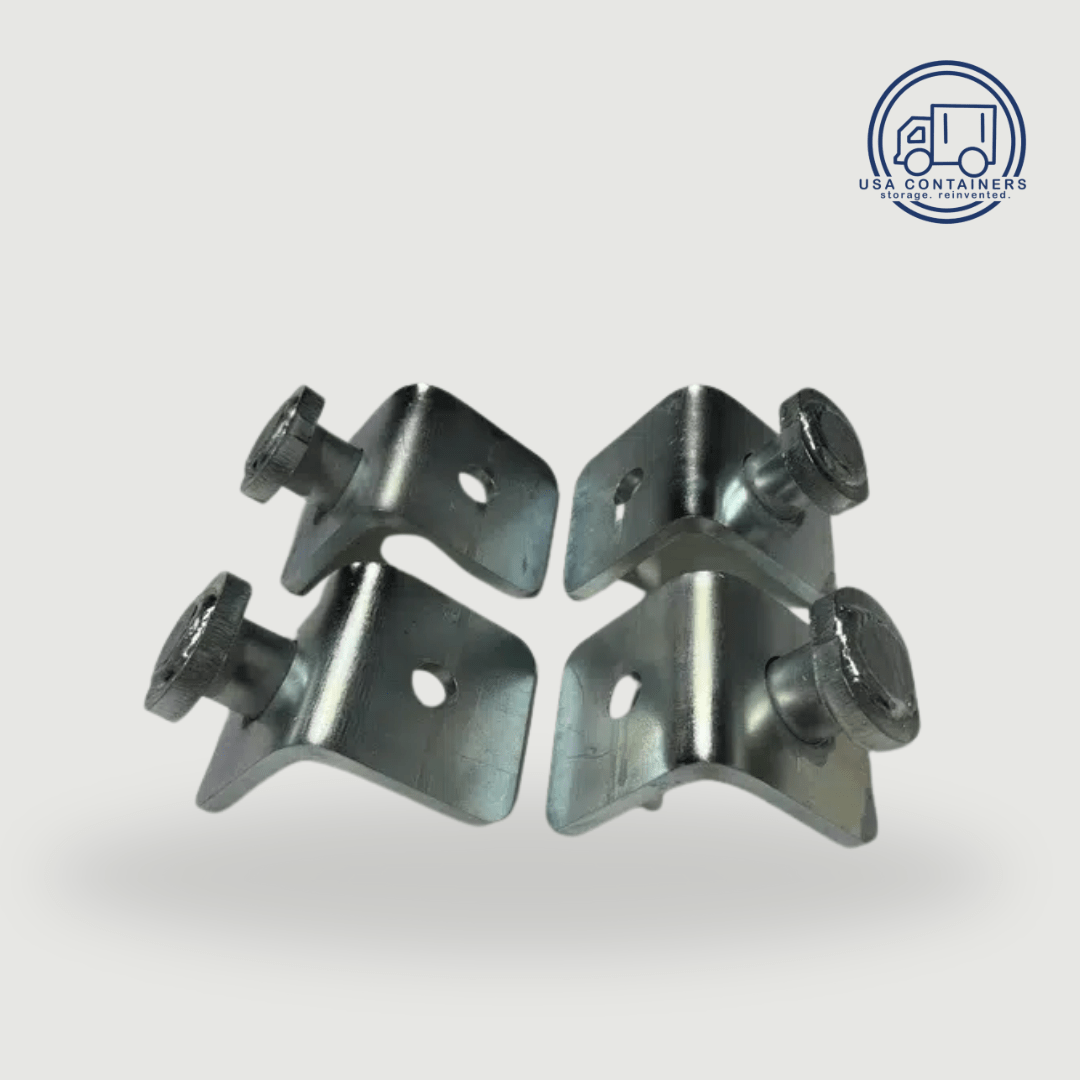 Shipping container bolt down mount brackets - USA Containers