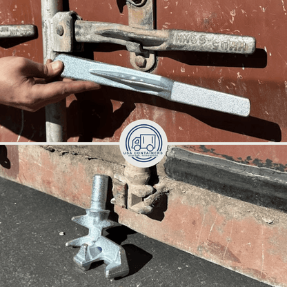 Shipping Container Door Lock Parts - Not Including Bar - USA Containers