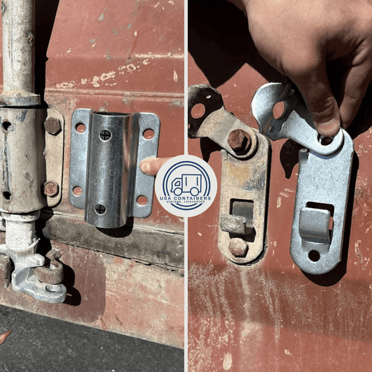 Shipping Container Door Lock Parts - Not Including Bar - USA Containers