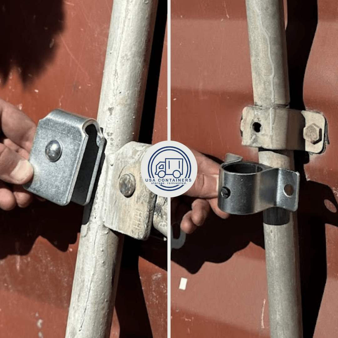 Shipping Container Door Lock Parts - Not Including Bar - USA Containers