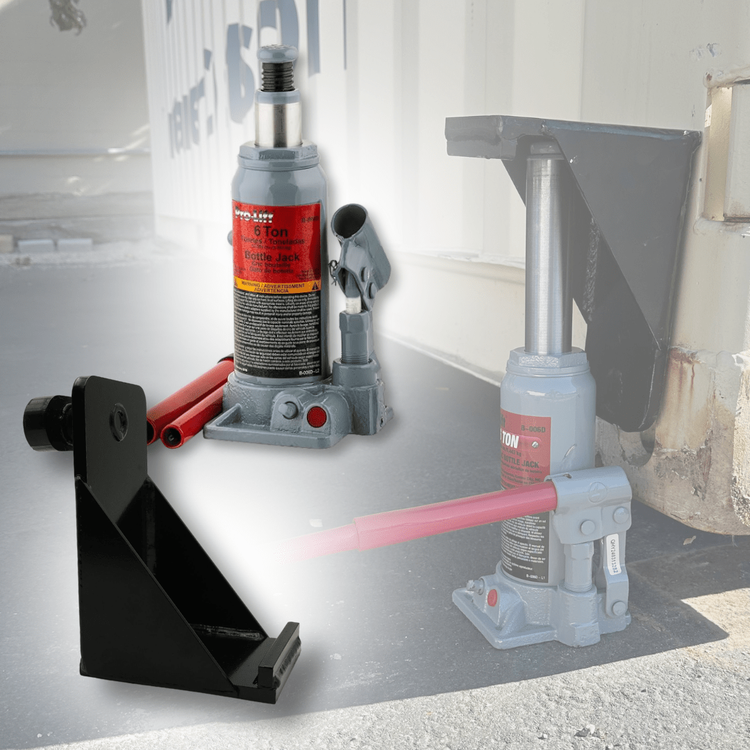 Shipping Container Lift & Level Bundle – Lifting Bracket + Bottle Jack - USA Containers