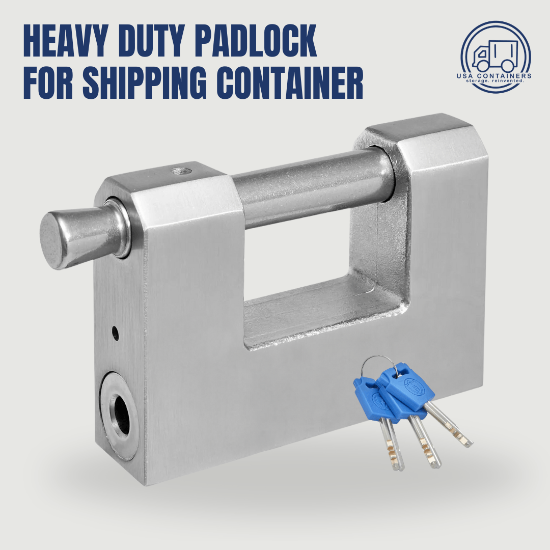 Heavy Duty PadLocks for Shipping Container - 3 Keys - USA Containers