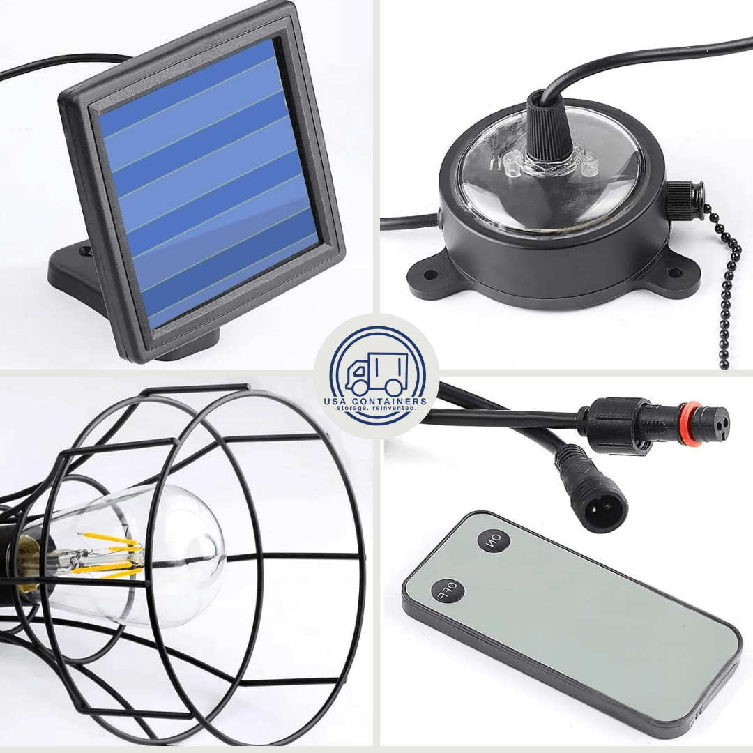 Shipping Container Interior Light - Solar Powered - Mountable - Easy Install - USA Containers