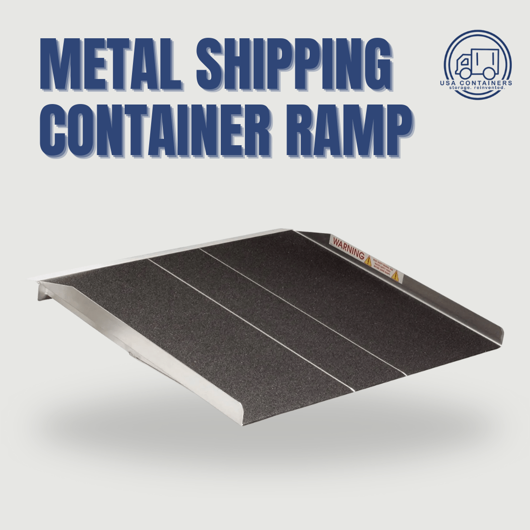 Shipping Container Ramp - Metal - Non - slip surface - USA Containers