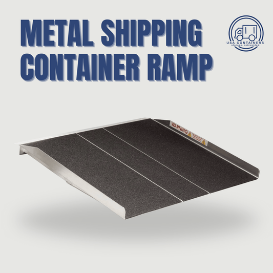 Shipping Container Ramp - Metal - Non - slip surface - USA Containers
