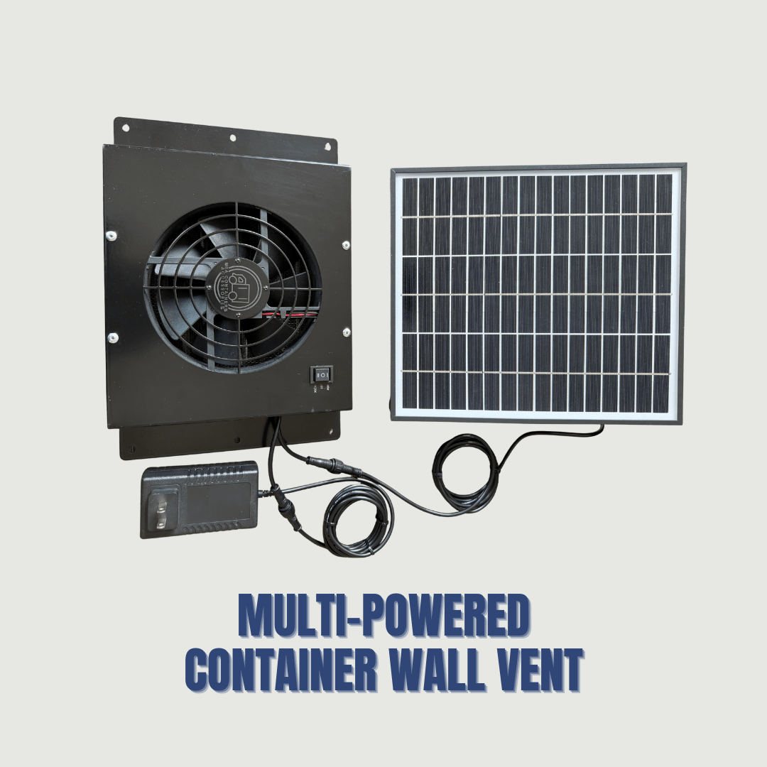 Powered Shipping Container Wall Vent - USA Containers