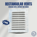 Shipping Container Rectangular Vents - 2 Pack - USA Containers