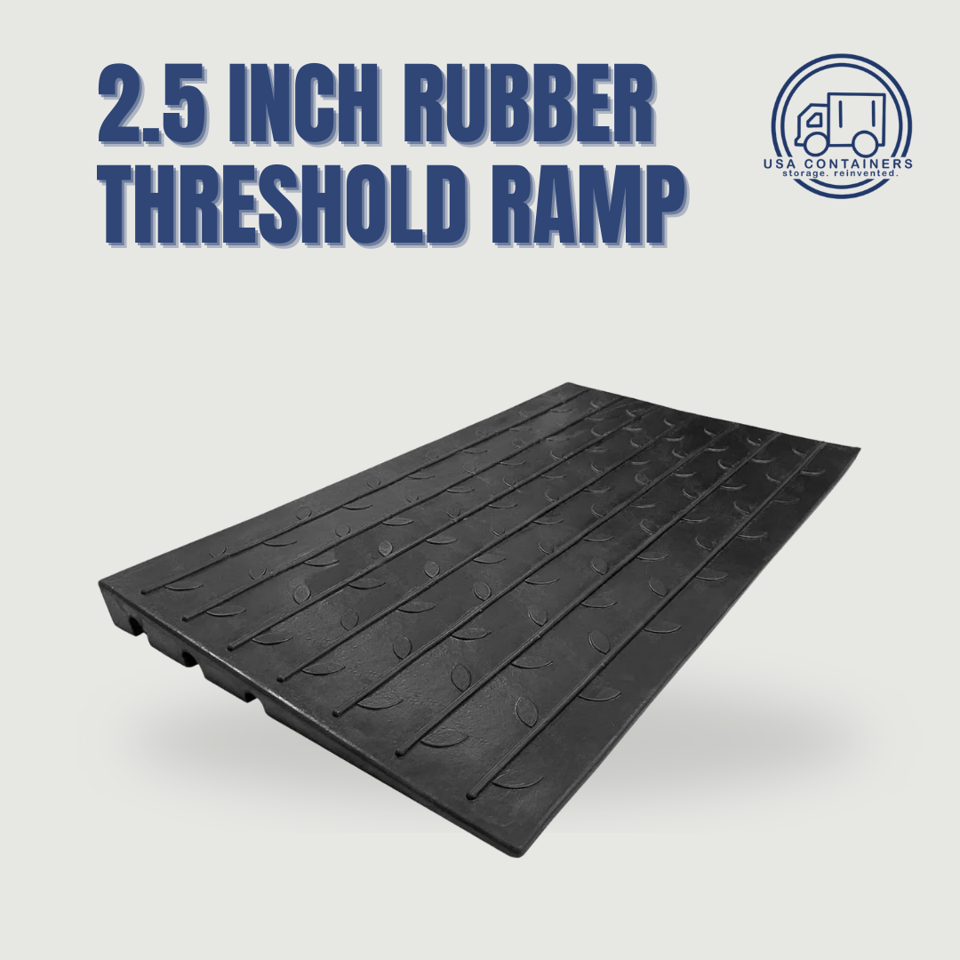 Heavy-duty shipping container ramp for loading carts, equipment, and pallets