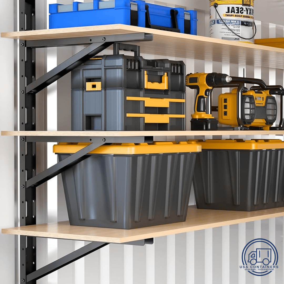 Shipping Container Adjustable Shelving Brackets – USA Containers