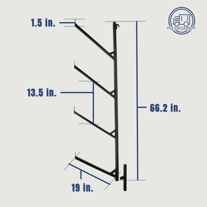 Shipping Container Shelving Brackets / Pipe Racks Sold in Pairs - USA Containers