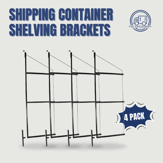 Shipping Container Shelving Brackets - 4 Brackets - USA Containers