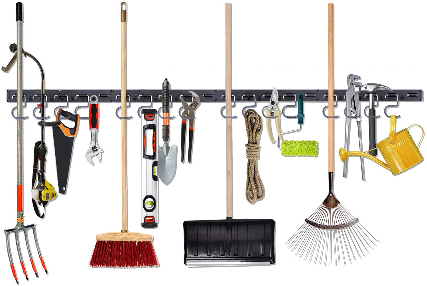 Shipping Container Heavy Duty Tools Hanger with 4 Rails 16 Hooks - USA Containers