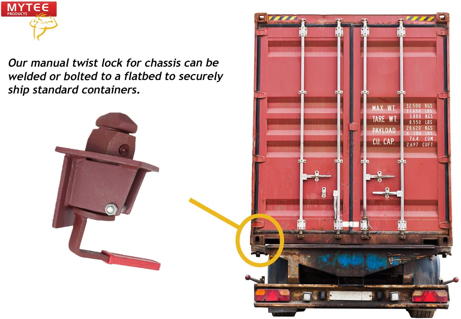 Shipping Container To Chassis Lock Pin - USA Containers
