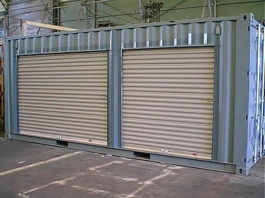 Shipping Container Rolling Self Storage Steel Roll Up Door (Various Sizes) - USA Containers