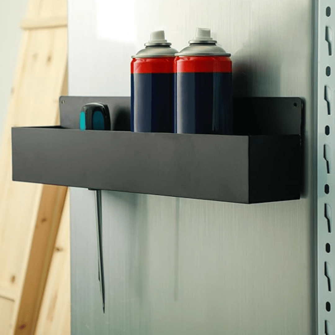 Magnetic Spray Can Holder Set – 4 - Piece Mounted Organizer for Shipping Containers - USA Containers