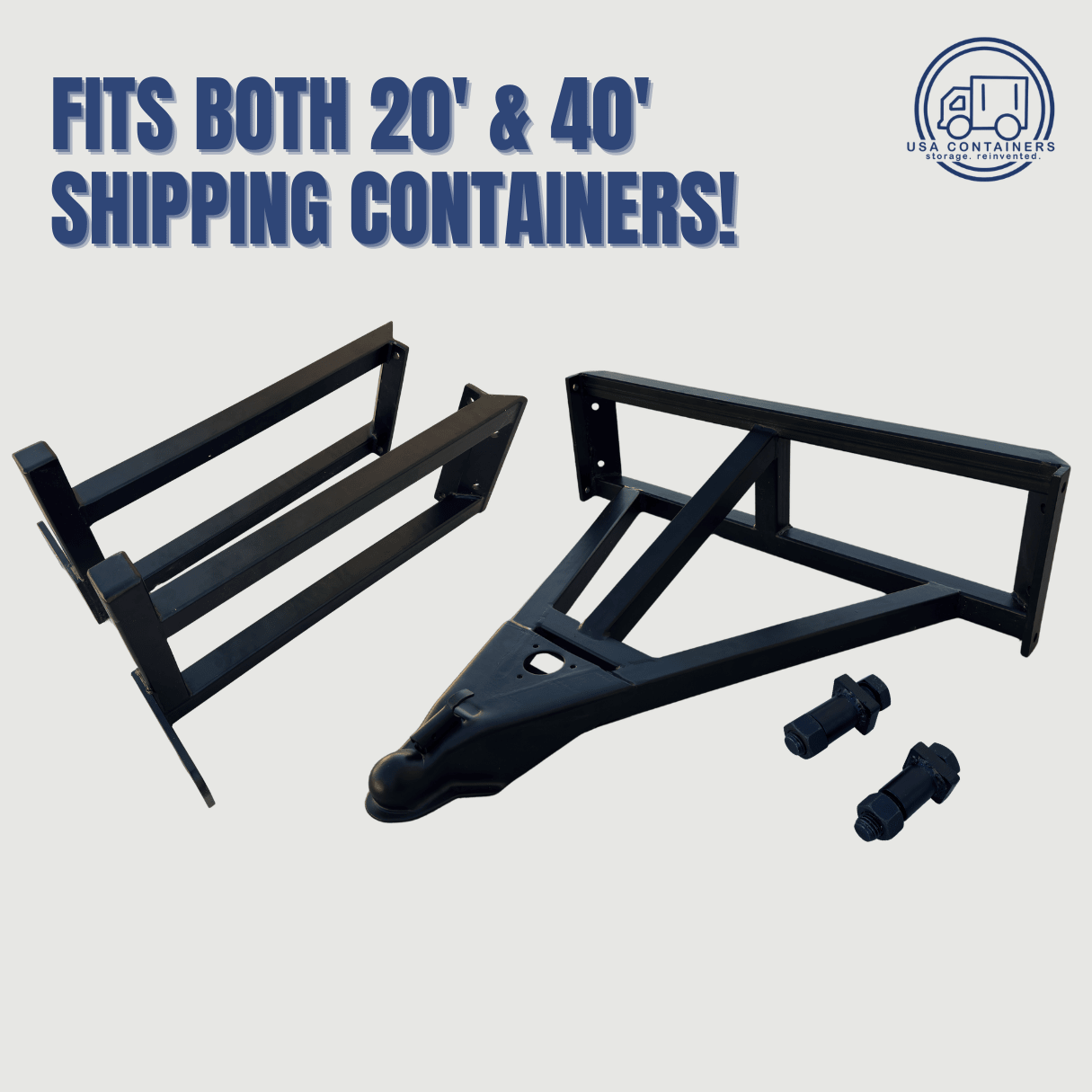 Shipping Container Tow Bar Hitch Kit - For Moving Containers - USA Containers