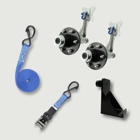 Shipping Container Wheel Kit Bundle – Wheel Hubs + Straps + Bracket - USA Containers