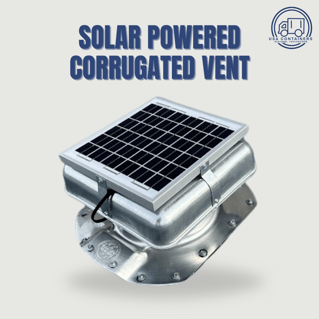 Shipping Container Solar Powered Vent - Fits Conex Containers