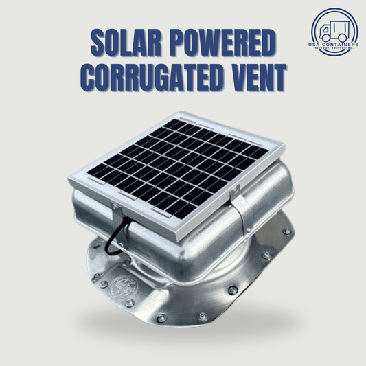 Shipping Container Solar Powered Vent - Fits Conex Containers - USA Containers