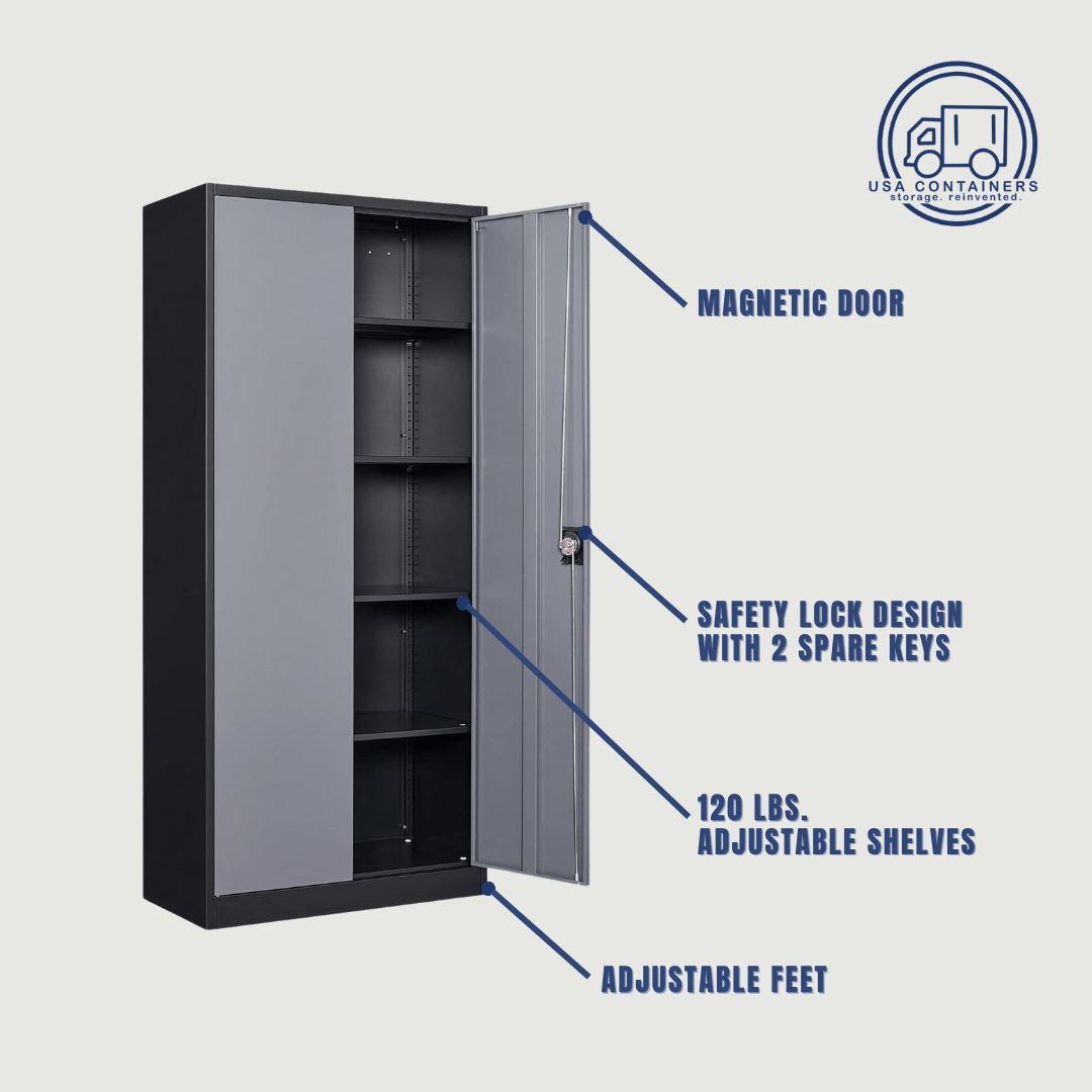 Shipping Container Storage Cabinet - Easy Assembly - USA Containers
