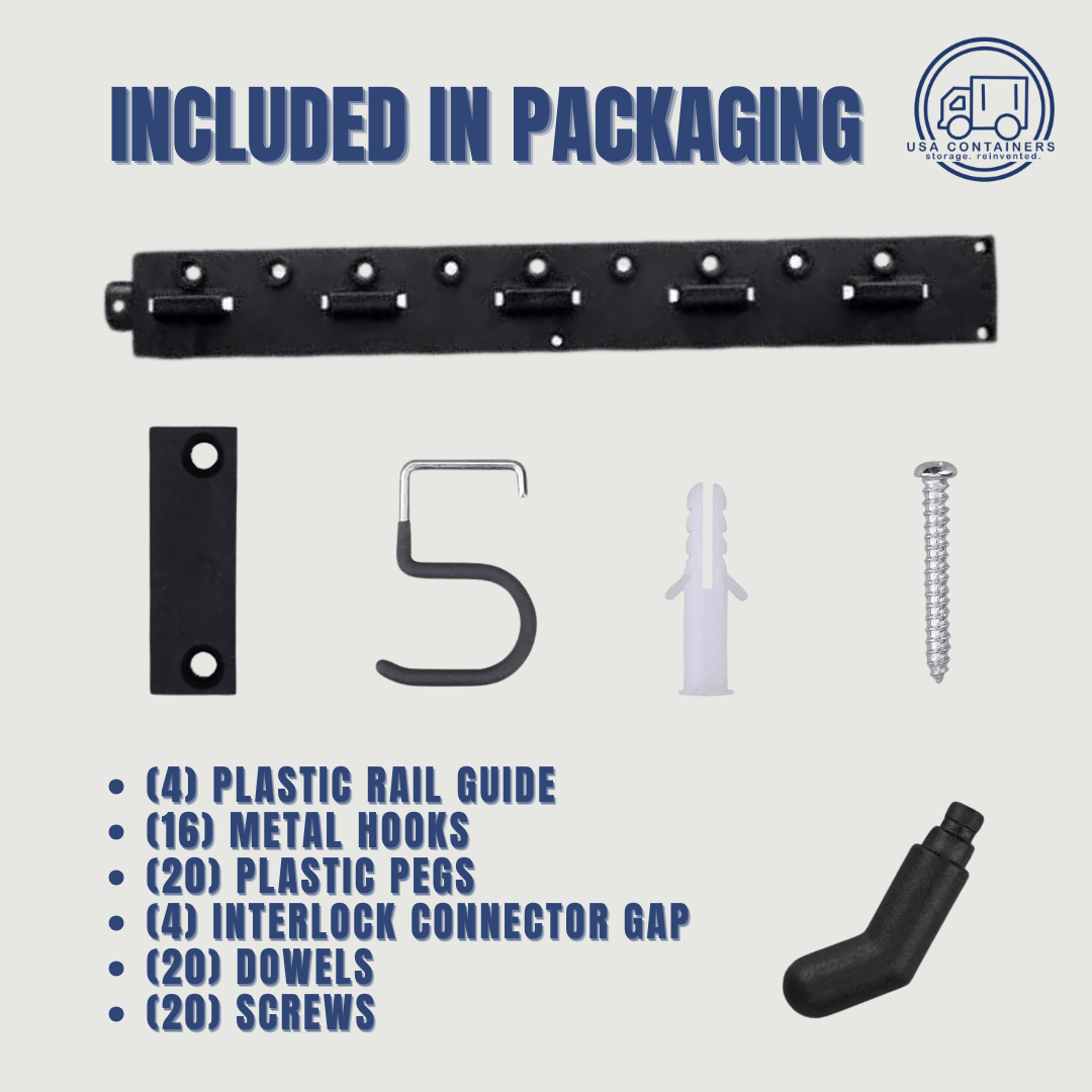 Shipping Container Wall Mounted Tool Hanger - USA Containers