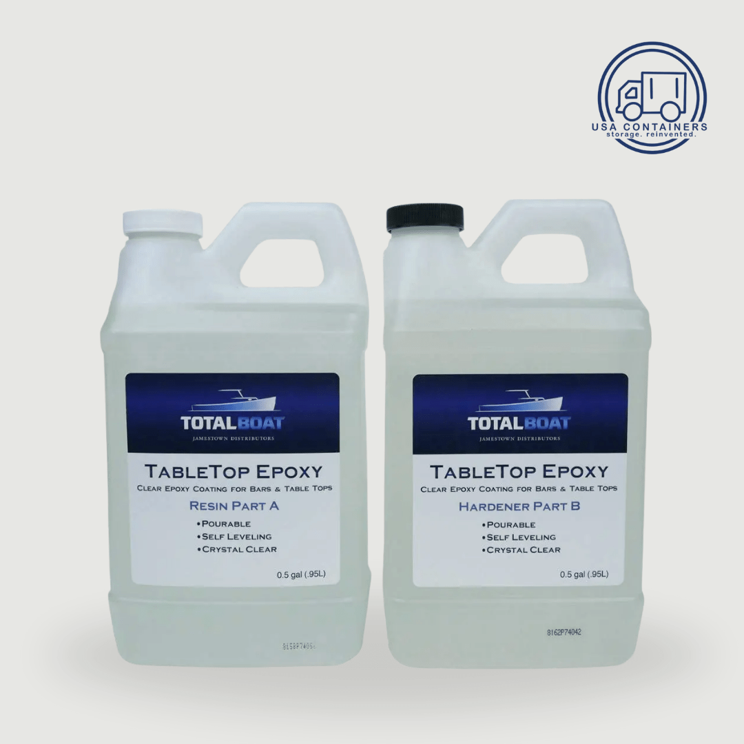 Shipping Container Wood Floor Sealing Epoxy - Two Part Ultra - Hard Clear Epoxy - USA Containers