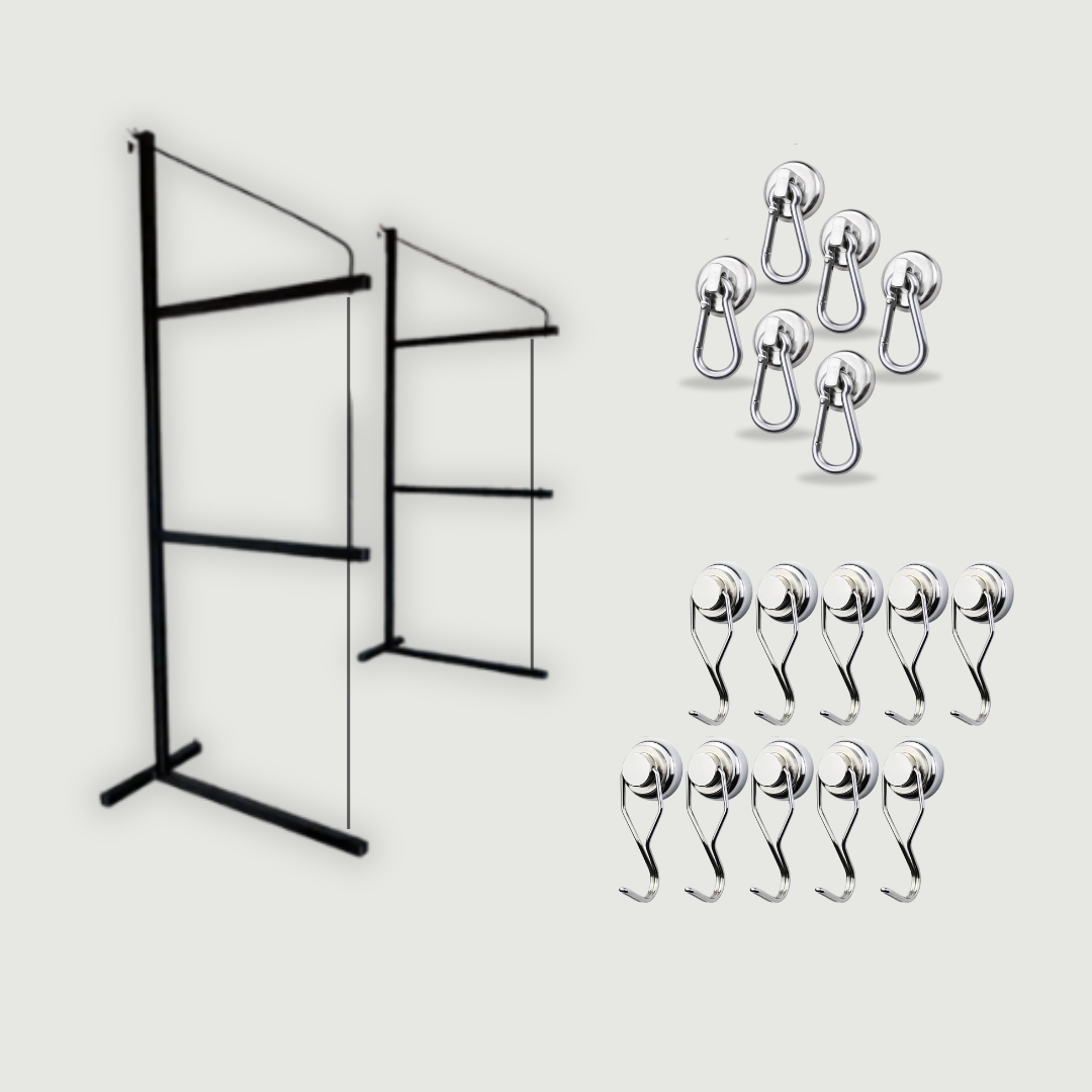 Container Organization Pro Kit - Shelving + Magnetic Hooks