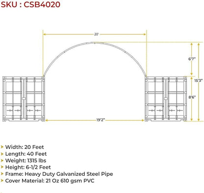 Shipping Container Canopy Roof Shelter - USA Containers