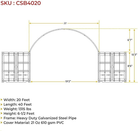 Shipping Container Canopy Roof Shelter - USA Containers