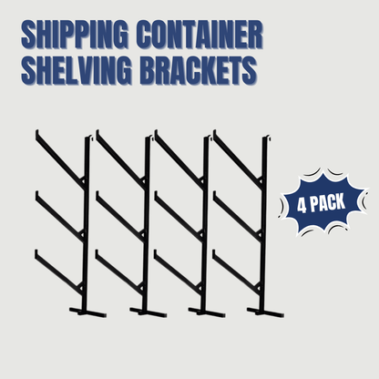 Shipping Container Shelving Brackets / Pipe Racks - USA Containers