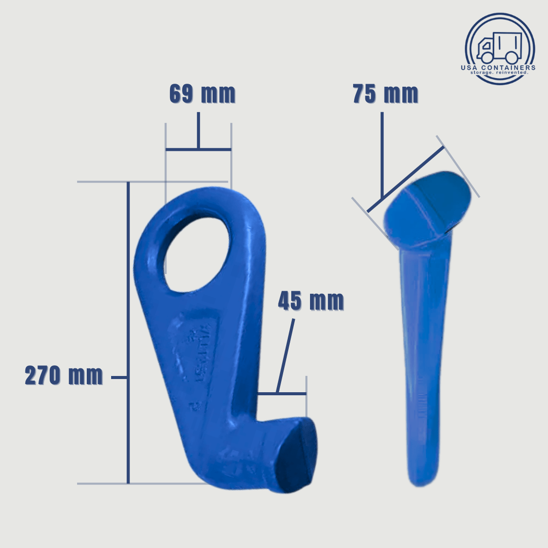 Shipping Container Lifting Hooks (2 Pack) - USA Containers
