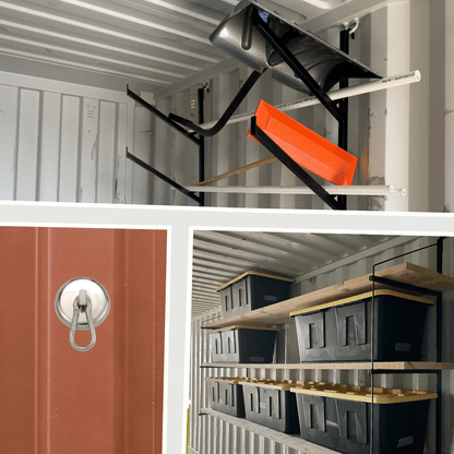 Shipping Container Shelving Kit: Brackets + Pipe Rack – USA Containers