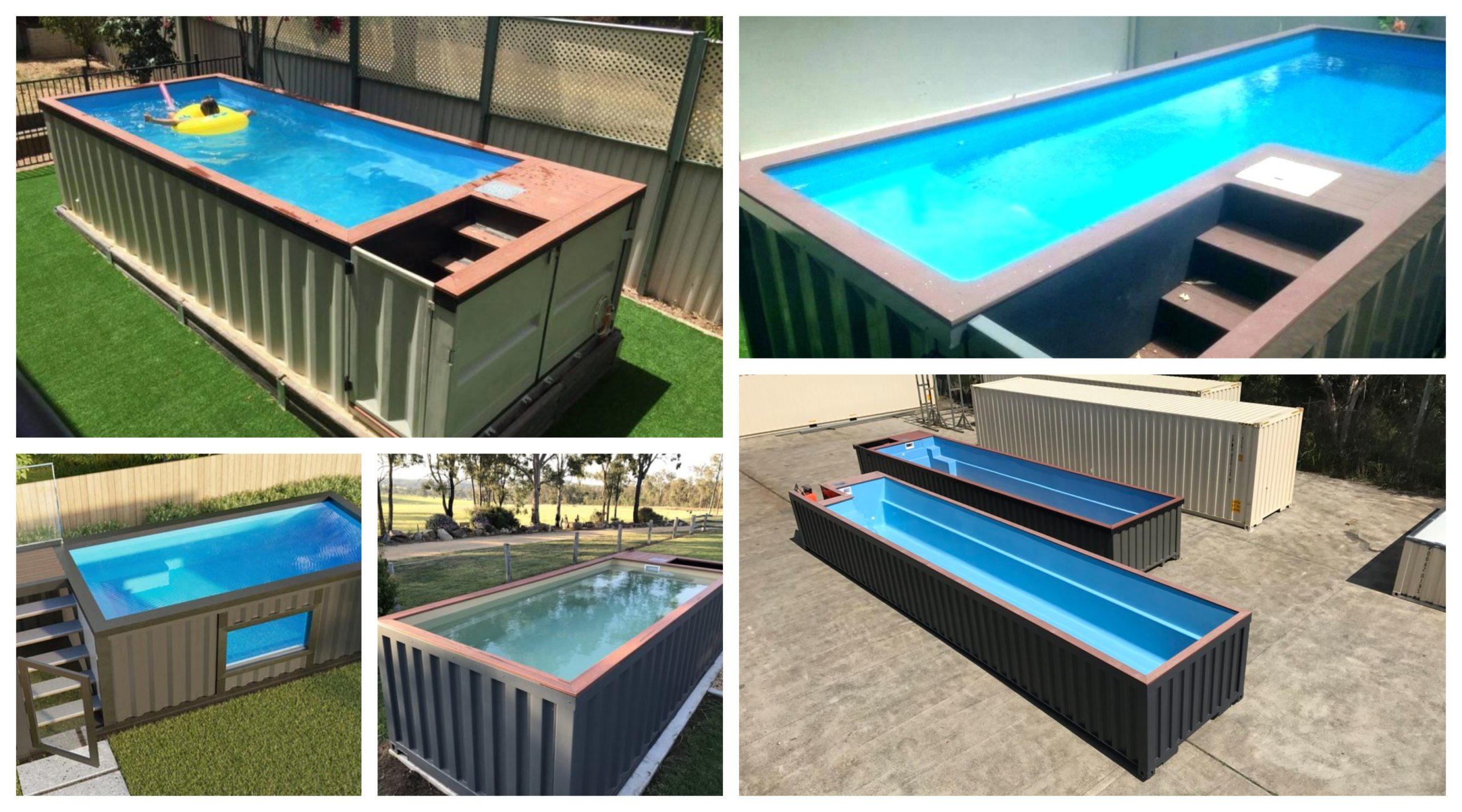 Does a shipping container can be turned into a great swimming pool